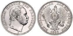 Wilhelm I., 1861-1888, Siegestaler, 1866 A, AKS 117, Jaeger 98, fast ...