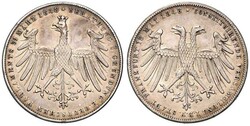 FREIE STADT, Gedenkdoppelgulden, 1848, Constituirende Versammlung 18. ...