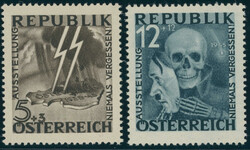 1946, Blitz und Maske, beide unverausgabte Werte aus der Serie ...