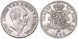Ernst August, 1837-1851, Taler, 1840 S, AKS 103, Jaeger 68, fast sehr ...