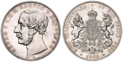 Georg V., 1851-1866, Doppeltaler, 1866 B, AKS 143, Jaeger 97, ...
