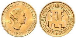Charlotte, 1919-1964, (20 Francs), 1963, Tausendjahrfeier von ...