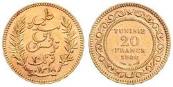 Ali Beli, 1882-1902, 20 Francs, Gold, 1900 A, Schön 141, sehr ...