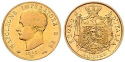 Napoleon, 1805-1814, Italien als Teil des frz. Kaiserreichs, 40 Lire, ...