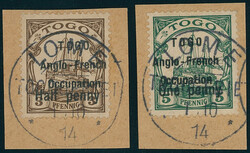 1914, Schiffszeichnung mit Aufdruck mit Zeilenabstand 3 mm, Half ...