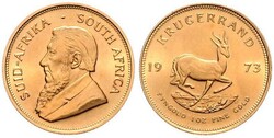 1973, Goldanlegermünze Krügerrand, Gold-Feingehalt 31,10 Gramm, ...