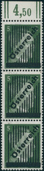 1945, 3. Wiener Aushilfsausgabe, 5 Pfg., grün, senkrechter ...