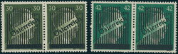 1945, 3. Wiener Aushilfsausgabe, 30 und 42 Pfg., je im waagerechtem ...