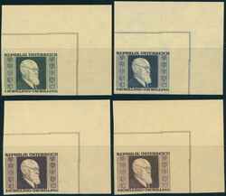 1946, Renner, geschnitten, 4 W. kpl., tadellos postfrischer ...