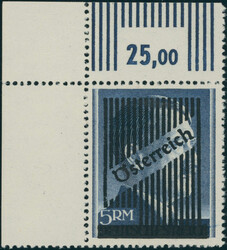 1945, 3. Wiener Aushilfsausgabe, unverausgabte Markwerte, 2, 3 und 5 ...