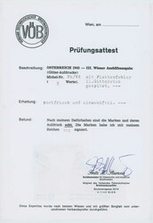 1945, 3. Wiener Aushilfsausgabe, unverausgabte Markwerte, 2, 3 und 5 ...