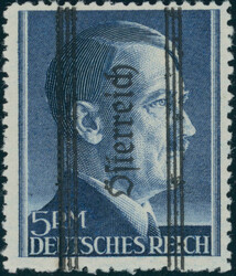 1945, Grazer Aufdruck, Pfennig- und Markwerte mit magerem Aufdruck, ...
