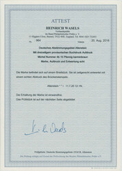 1920, Germania mit Aufdruck, 15 Pfg., karminbraun, auf Briefstück, ...