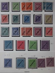 1918/2021, umfangreiche, wenig ungebrauchte und meist postfrische ...