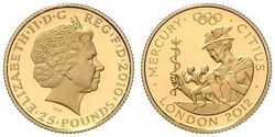 2010, Gold-Gedenkmünze zu 25 Pounds, Olympische Spiele 2012 in ...