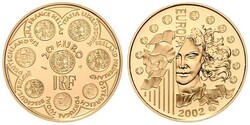 2002, Gold-Gedenkmünze zu 20 Euro, Europäische Währungsunion, die ...