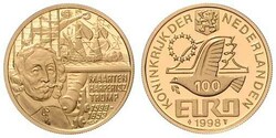1998, Gold-Gedenkmünze zu 100 Euro, Maarten Harpertsz Tromp, ...