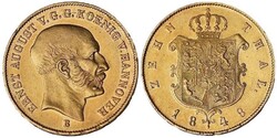 Ernst August, 1837-1851, 10 Taler, Gold, 1848 B, vorderseitig winzig ...
