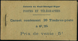 4730: Upper Senegal and Niger - Stamp booklets