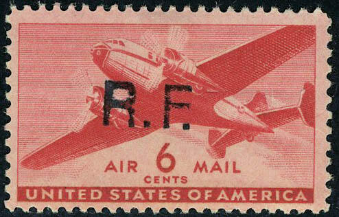N° 24, 6c PA US surchargé RF, Casablanca type II, Mayer N°5, C.L, ...