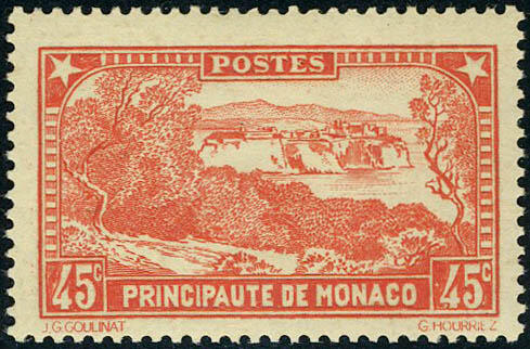 N° 123, 45c rouge-brique Cl, signé Brun + timbre normal pour ...
