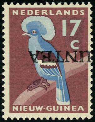 17c de Nelle-Guinée Néerlandaise, surch. UNTEA (Administration des ...