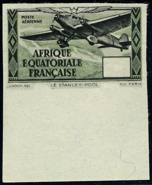 N° 41, Type Stanley-Pool noir et gris-vert Non-dentelé sans ...