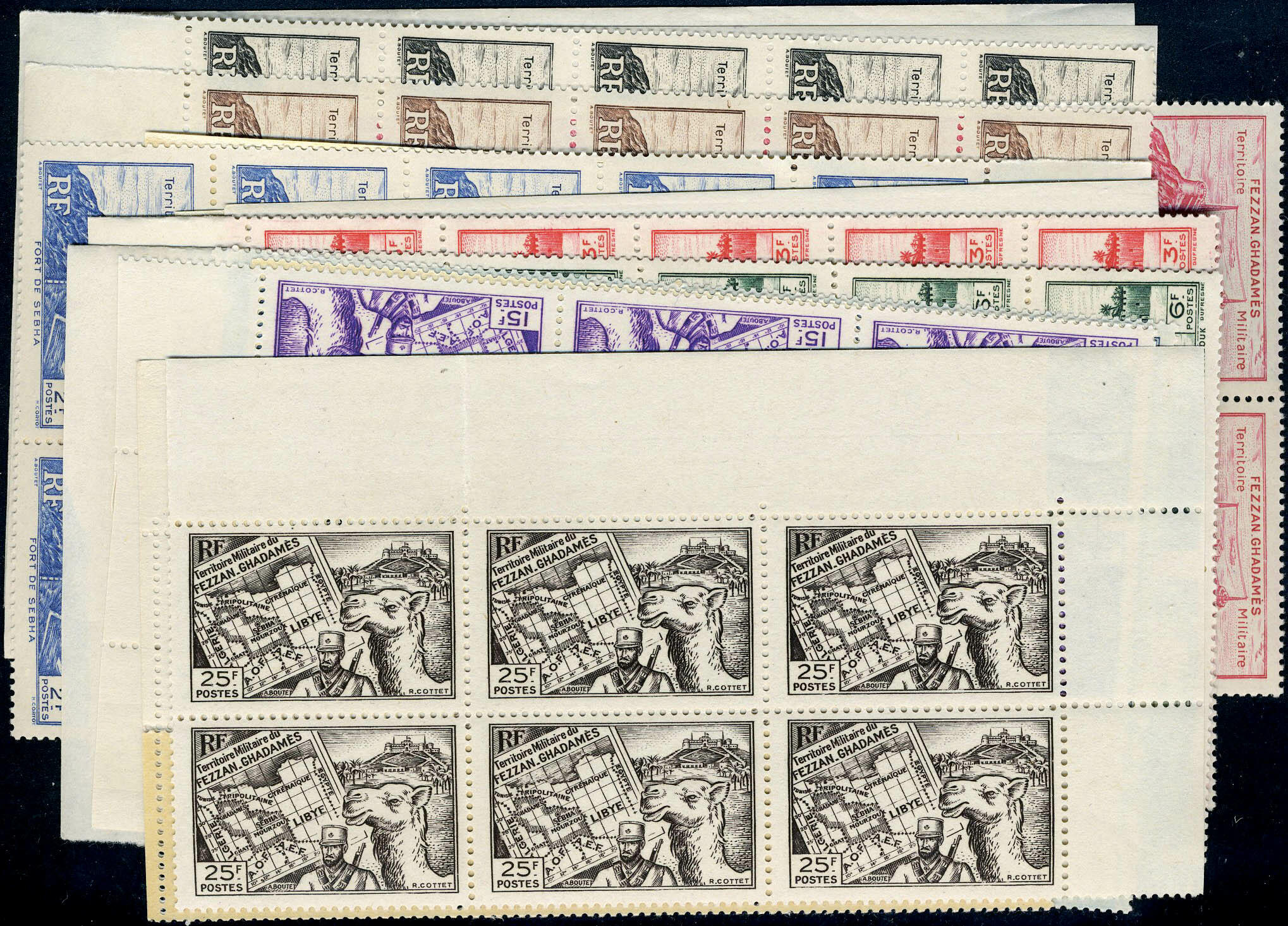 N° 28/42, 10 séries en Blocs, TB - Sassone 1/15 120€ x 10 - Ph.WEB