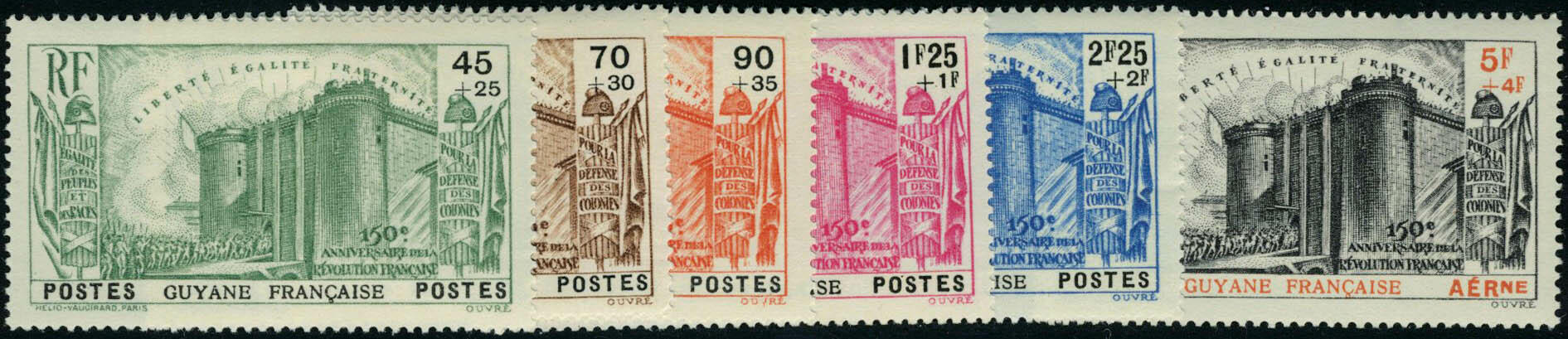 N° 152/6, + PA N°19, série Révolution, TB - Photo Web