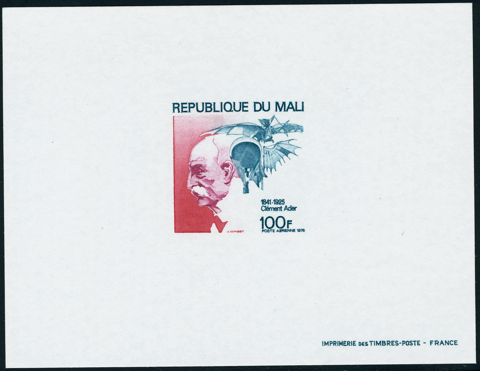 N° 264, Aviation, Clément Ader, 1ex ND + le même en épreuve de ...