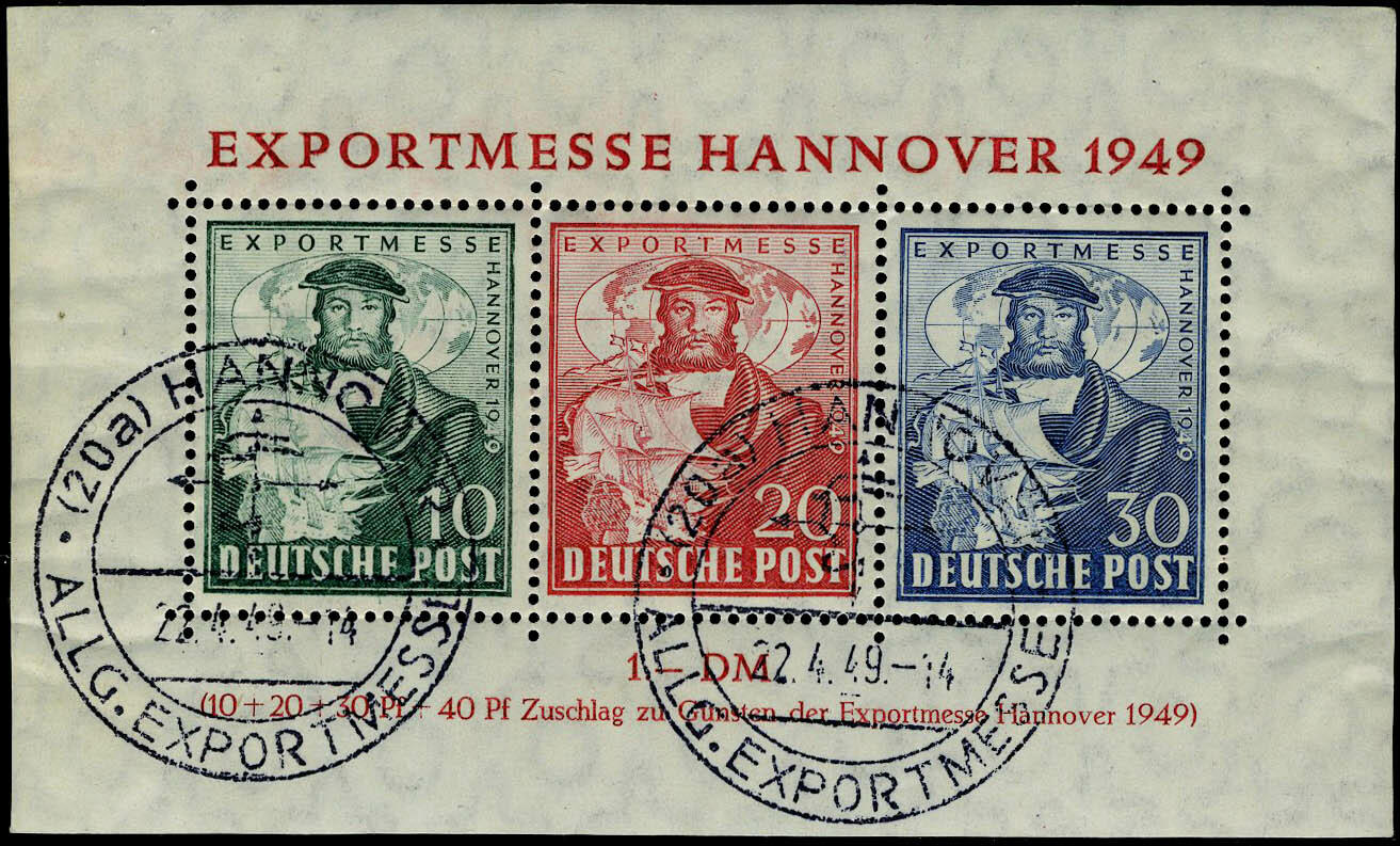 N° 1, Bloc Foire de Hanovre, TB