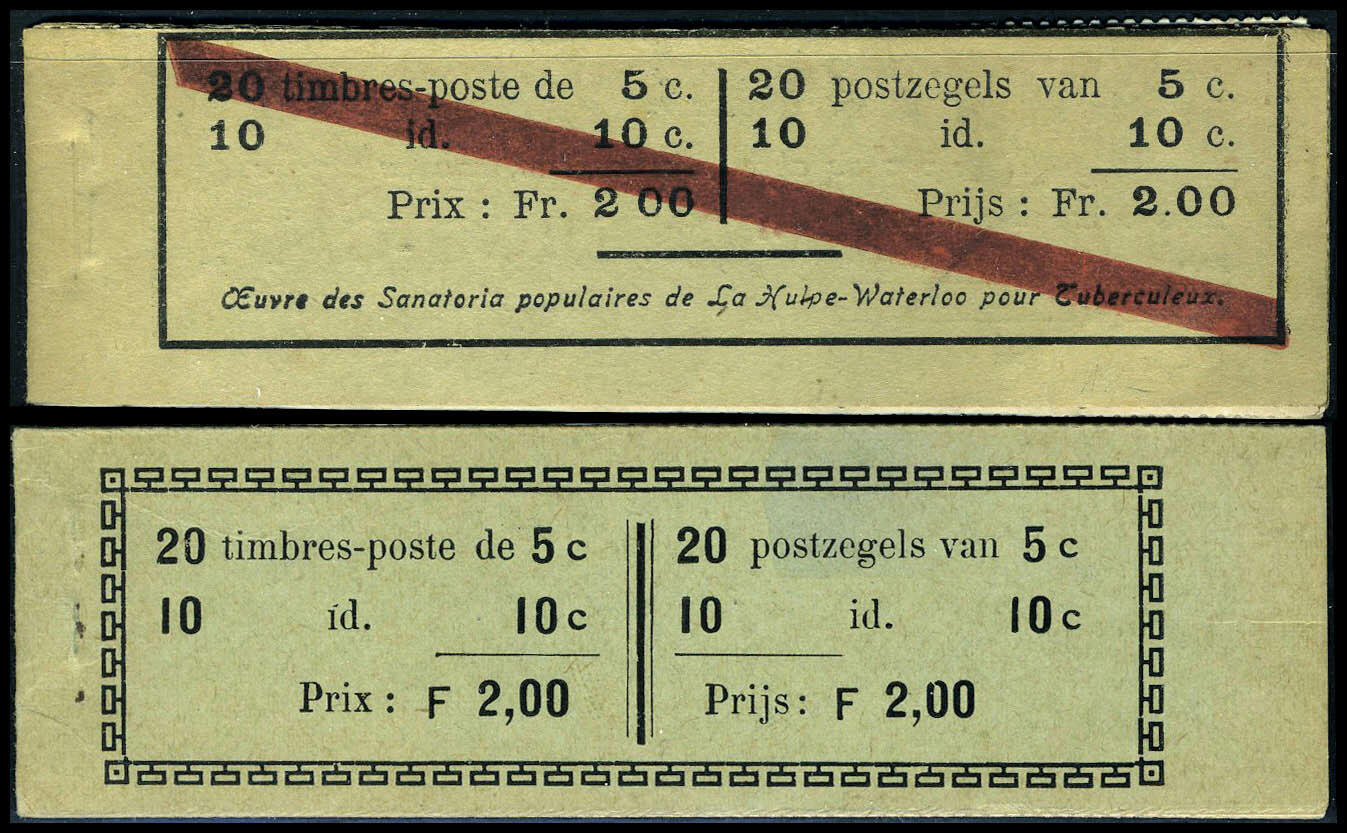 N° 110 + 111, 2 Carnets différents à 2F, TB - COB A10b - A11