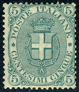N° 57, 5c vert TB, signé Diéna, Sassone 59 = 1900€
