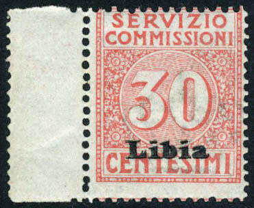 N° 1a, 30c rouge double surcharge, BdF, TB, Sassone 1a = 2200€