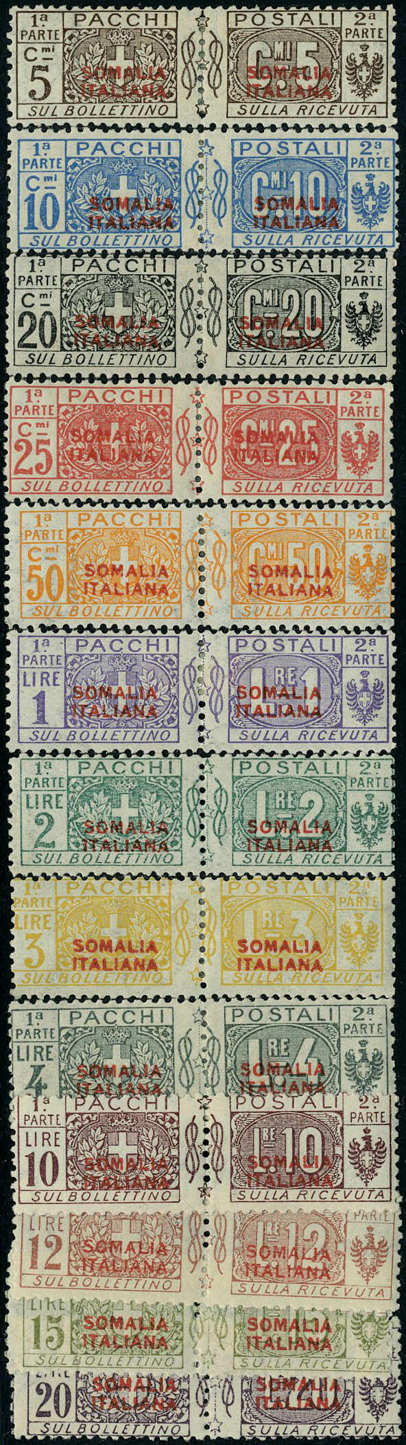 N° 25/37, la série TB, Sassone 30/42 = 1500€ - Photo Web