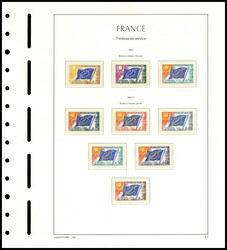 Collection complète sur feuilles Leuchturm du N° 22 au N° 133, TB ...