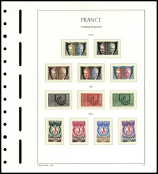 Collection complète sur feuilles Leuchturm du N° 22 au N° 133, TB ...