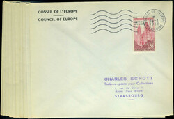 N° 16, 35F Conseil de l'Europe s/enveloppe 1er Jour, (x 10 ex.), TB