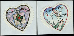 N° 38A/39A, la paire CHANEL avec N° noir au verso (roulette), TB - ...