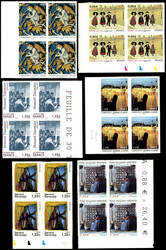 N° 222/4, + 267 + 338 + 370, 6 val. Tableaux, blocs de 4, BdF ou CdF ...