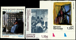 N° 222/4, les 3 val. Tableaux, TB - Photo Web