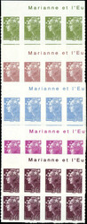N° 286/90, la série BEAUJARD, blocs de 8, haut de feuille avec ...