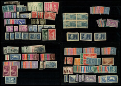 très joli lot entre 1920 et 1940, par multiples (maxi 10) dont ...