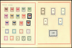 TIMBRES FICTIFS, collection paraissant complète du N°F1 au F152 ...