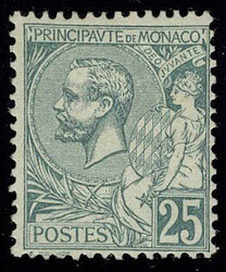 N° 16, 25c vert, très frais, cl, T.B