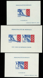 N° 63a, J.O Lillehammer 1994, bloc non dentelé + 1924/25 épreuves ...