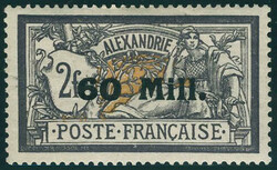 2590: Französische Post in Ägypten - Alexandria