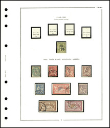 Collection assez complète s/feuilles d'album neuf* et obl, TB dans ...