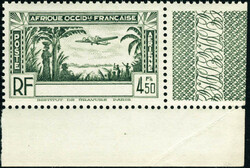 N° 3a. 4f50 olive sans légende Côte d'Ivoire, cdf, T.B