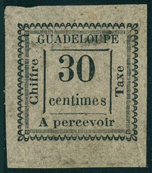 N° 10, 30c noir sur blanc, essai, impression au recto et au verso, T ...
